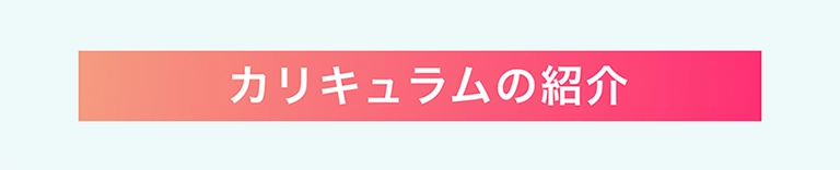 カリキュラムの紹介